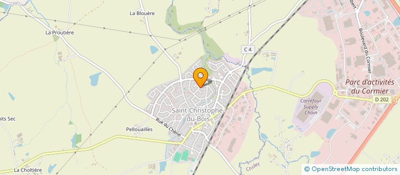 localisation de l'entreprise MADAME GWENAELLE DION  SAINT-CHRISTOPHE-DU-BOIS