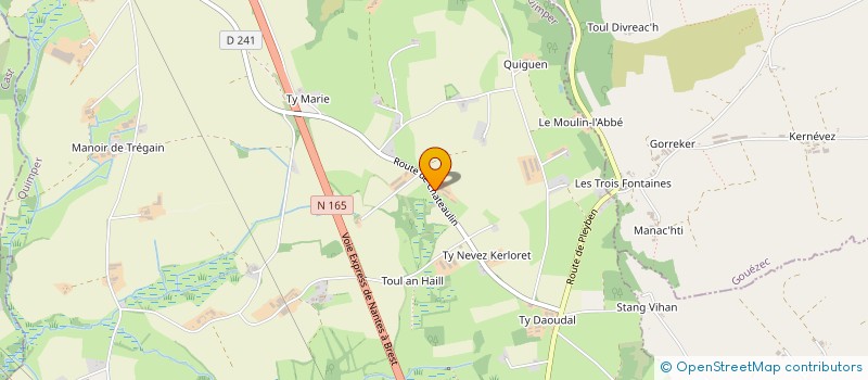 localisation de l'entreprise MADAME GWENAELLE DIRAISON à BRIEC