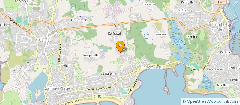 localisation de l'entreprise MADAME GWENAELLE DOMNICA LALOI  CARNAC