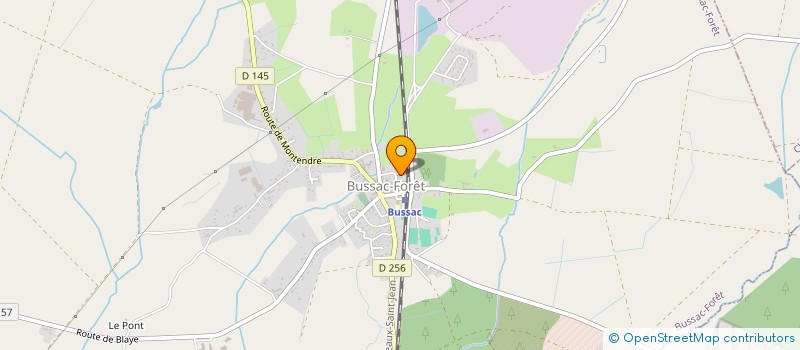 localisation de l'entreprise MADAME GWENAELLE DUBOIS  BUSSAC-FORET