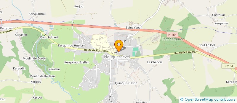 localisation de l'entreprise MADAME GWENAELLE FERET à PLOUGUERNEVEL