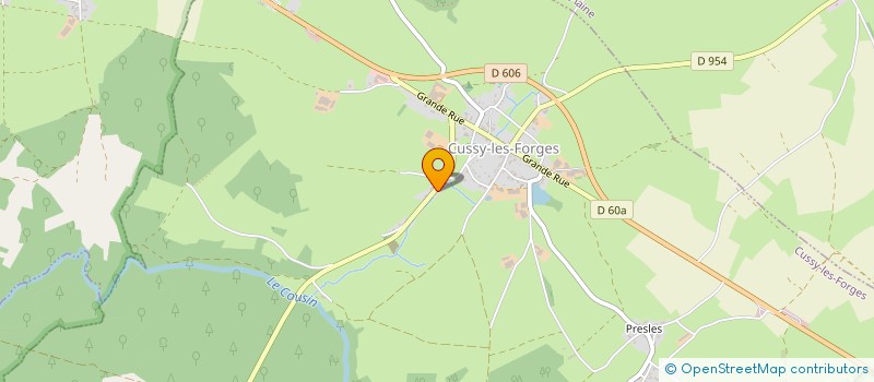 localisation de l'entreprise MADAME GWENAELLE FOREST  CUSSY-LES-FORGES