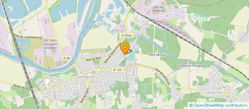 localisation de l'entreprise MADAME GWENAELLE FOSSARD  VERBERIE