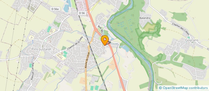 localisation de l'entreprise MADAME GWENAELLE GABAUDE  PINS-JUSTARET