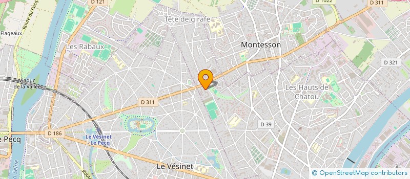 localisation de l'entreprise MADAME GWENAELLE GAUTELIER  CHATOU