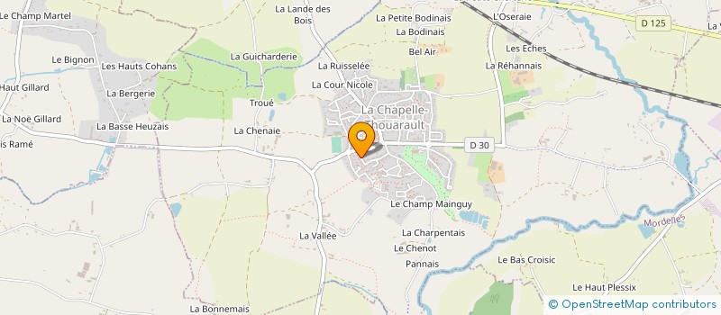 localisation de l'entreprise MADAME GWENAELLE GEORGEAULT  LA CHAPELLE-THOUARAULT