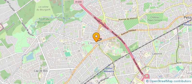 localisation de l'entreprise MADAME GWENAELLE GETRAUD  PESSAC