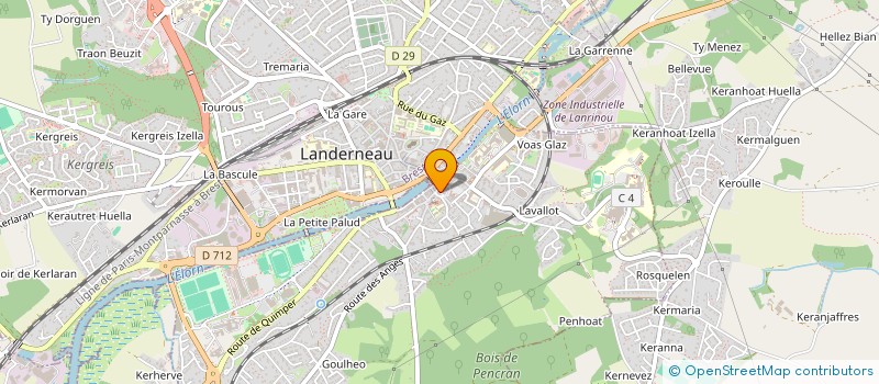 localisation de l'entreprise MADAME GWENAELLE GOASDOUE à LANDERNEAU
