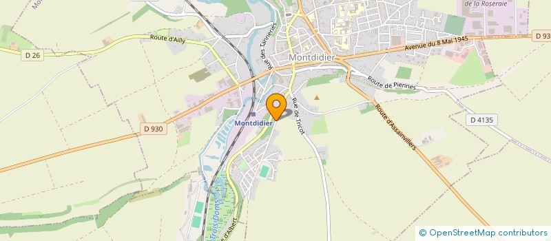 localisation de l'entreprise MADAME GWENAELLE GOUYER  MONTDIDIER