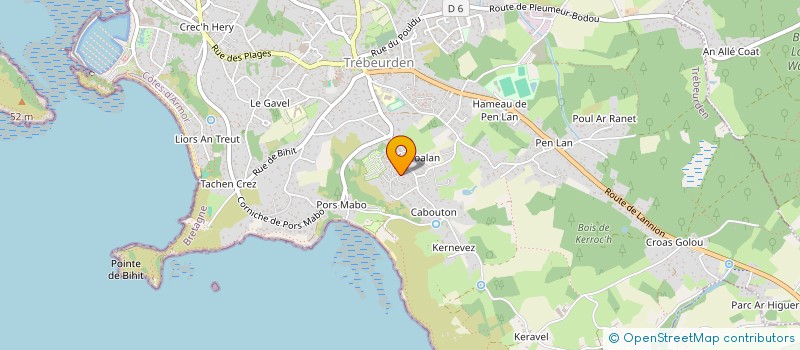 localisation de l'entreprise MADAME GWENAELLE GRELIER à TREBEURDEN