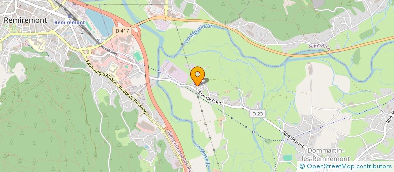 localisation de l'entreprise MADAME GWENAELLE GUIOT  DOMMARTIN-LES-REMIREMONT