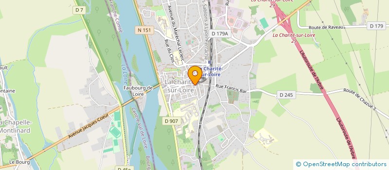 localisation de l'entreprise MADAME GWENAELLE GUYOT  LA CHARITE-SUR-LOIRE