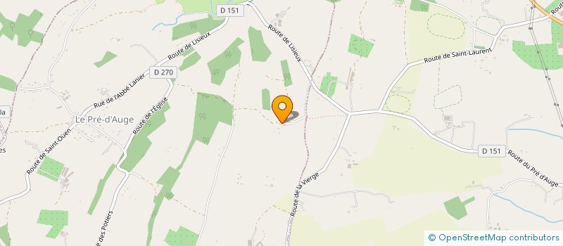 localisation de l'entreprise MADAME GWENAELLE HERPE  LE PRE-D'AUGE