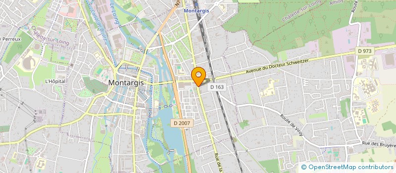 localisation de l'entreprise MADAME GWENAELLE HOEZ  MONTARGIS