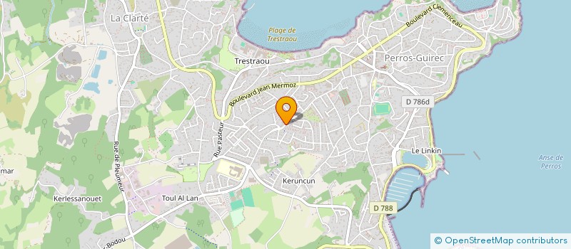 localisation de l'entreprise MADAME GWENAELLE HUET à PERROS-GUIREC