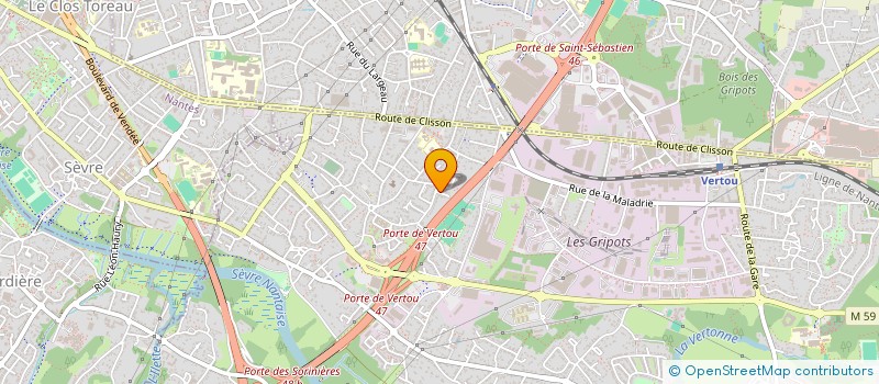 localisation de l'entreprise MADAME GWENAELLE JEZEQUEL  VERTOU