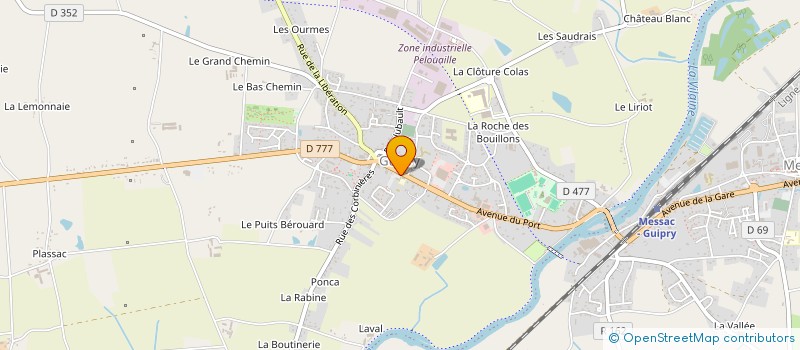 localisation de l'entreprise MADAME GWENAELLE JOUADE  GUIPRY-MESSAC