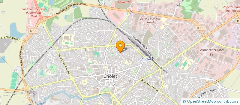 localisation de l'entreprise MADAME GWENAELLE LADU à CHOLET
