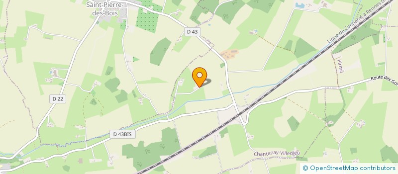 localisation de l'entreprise MADAME GWENAELLE LANCELEUR  CHANTENAY-VILLEDIEU