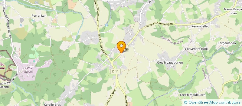 localisation de l'entreprise MADAME GWENAELLE LANDOAS  PLEUMEUR-BODOU