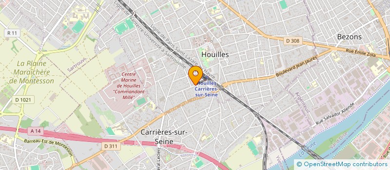 localisation de l'entreprise MADAME GWENAELLE LANGLAIS  HOUILLES