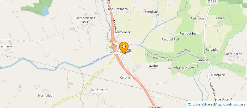 localisation de l'entreprise MADAME GWENAELLE LAOUENAN  LOCMARIA-GRAND-CHAMP