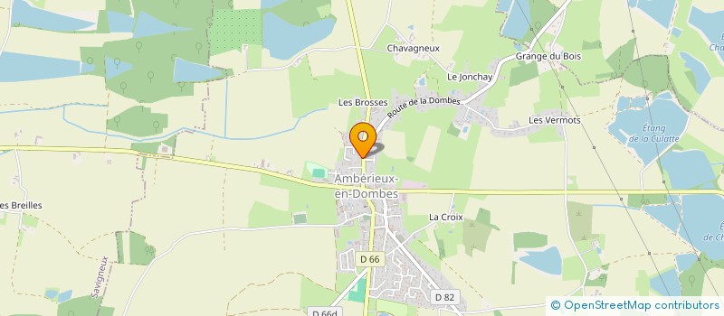 localisation de l'entreprise MADAME GWENAELLE LAVILLE  AMBERIEUX-EN-DOMBES