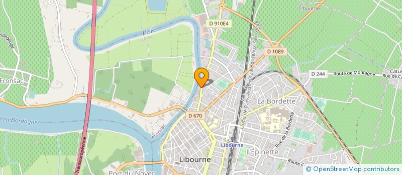 localisation de l'entreprise MADAME GWENAELLE LE BRUN à LIBOURNE