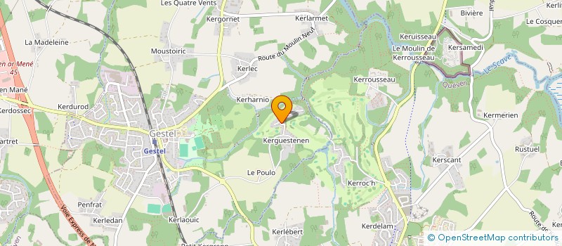 localisation de l'entreprise MADAME GWENAELLE LE CLEZIO  GESTEL