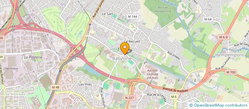 localisation de l'entreprise MADAME GWENAELLE LE GALL  VILLENEUVE-D'ASCQ