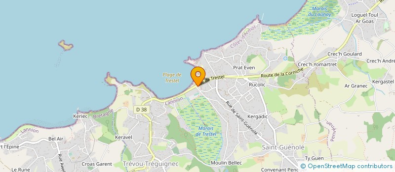 localisation de l'entreprise MADAME GWENAELLE LE GOFF  TREVOU-TREGUIGNEC