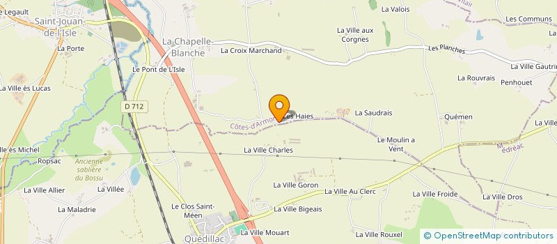 localisation de l'entreprise MADAME GWENAELLE LE GUEUT  LA CHAPELLE-BLANCHE