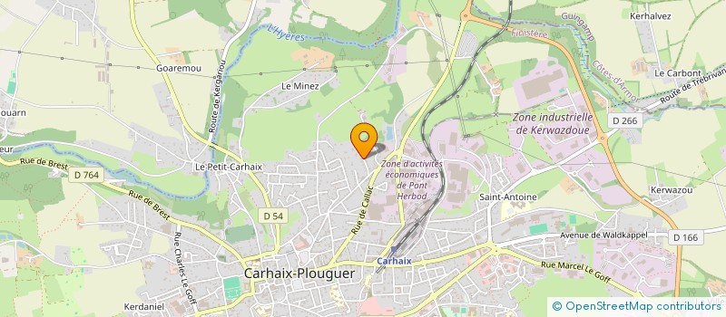 localisation de l'entreprise MADAME GWENAELLE LE LAY à CARHAIX-PLOUGUER