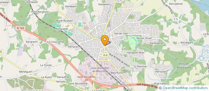 localisation de l'entreprise MADAME GWENAELLE LE MARREC  QUEVEN