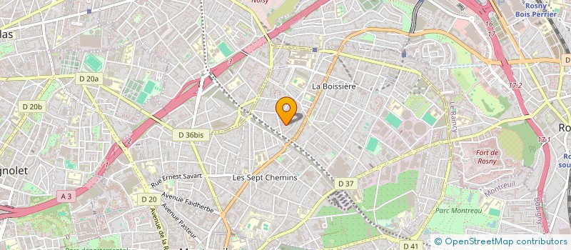 localisation de l'entreprise MADAME GWENAELLE LE PEUCH à BAGNOLET