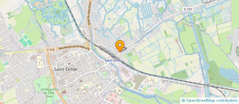 localisation de l'entreprise MADAME GWENAELLE LEBRET  SAINT-OMER