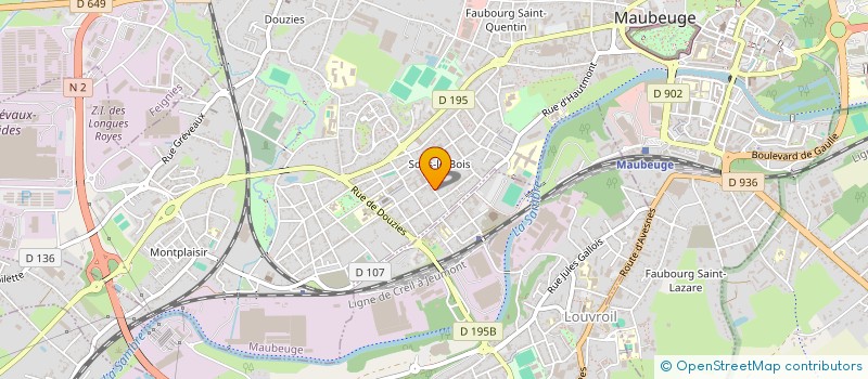 localisation de l'entreprise MADAME GWENAELLE LEJONG  MAUBEUGE