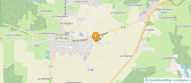 localisation de l'entreprise MADAME GWENAELLE LEPRINCE à TOUROUVRE AU PERCHE