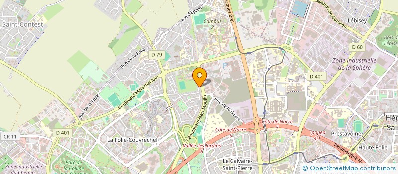 localisation de l'entreprise MADAME GWENAELLE LOZAC'H à CAEN