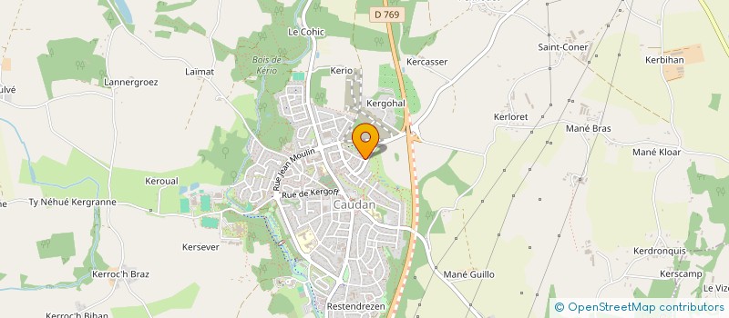 localisation de l'entreprise MADAME GWENAELLE LUCAS  CAUDAN