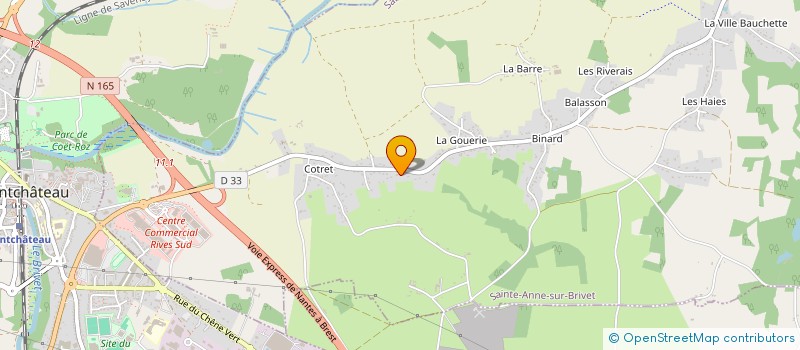 localisation de l'entreprise MADAME GWENAELLE MALANDAIN  SAINTE-ANNE-SUR-BRIVET