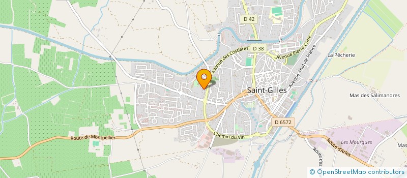 localisation de l'entreprise MADAME GWENAELLE MALLET  SAINT-GILLES