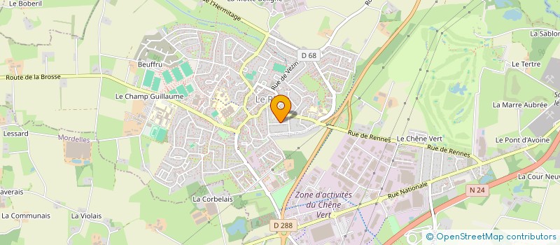 localisation de l'entreprise MADAME GWENAELLE-MARIE LE CALVEZ  LE RHEU