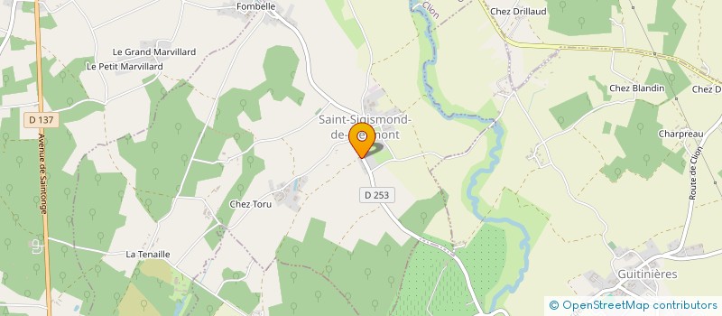 localisation de l'entreprise MADAME GWENAELLE MARTIN à SAINT-SIGISMOND-DE-CLERMONT