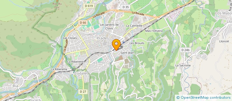 localisation de l'entreprise MADAME GWENAELLE MBOUMBA MPENDAGA  PRADES