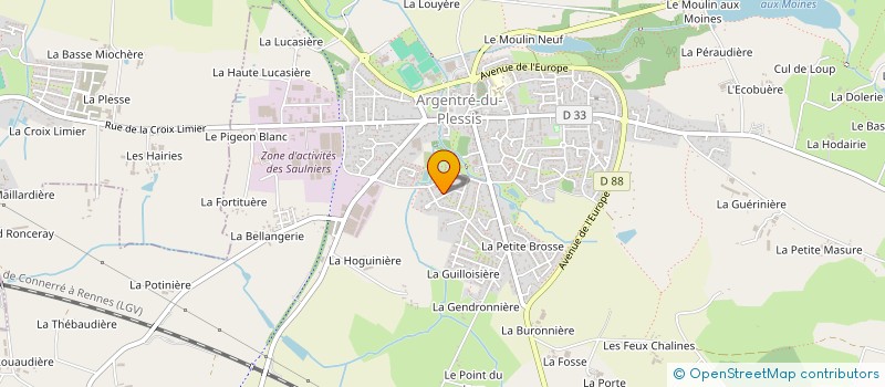 localisation de l'entreprise MADAME GWENAELLE MERDA  ARGENTRE-DU-PLESSIS