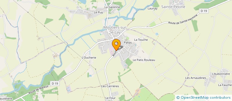 localisation de l'entreprise MADAME GWENAELLE MILLET  MOUTIERS-SUR-LE-LAY