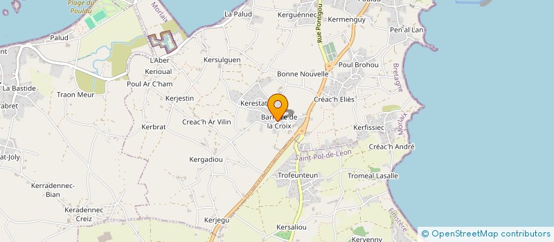 localisation de l'entreprise MADAME GWENAELLE MOAL  ROSCOFF