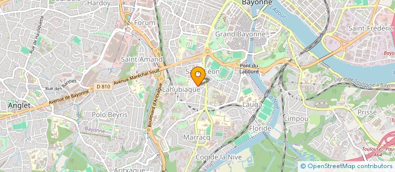 localisation de l'entreprise MADAME GWENAELLE MOINE  BAYONNE