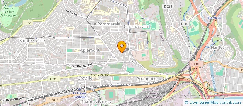 localisation de l'entreprise MADAME GWENAELLE MONNIER  LE HAVRE